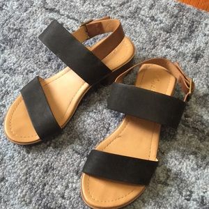 Black and Tan sandals